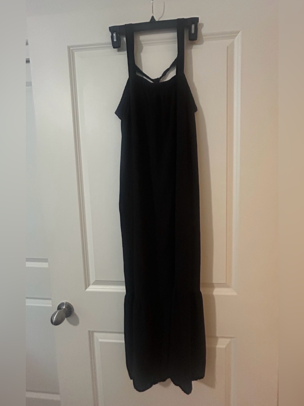 Old Navy Black Sleeveless Maxi Sun Dress
